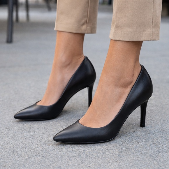 Nine West Shoes - Nine West | Classic Black Leather Pointed Pumps-8.5M